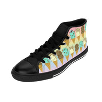 Double Scoop Ice Cream Cones Women's High-top Sneakers