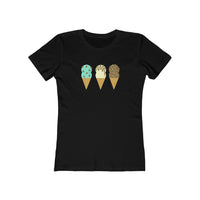 Double Scoop Ice Cream Cones Women's Boyfriend Tee