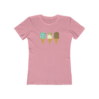 Double Scoop Ice Cream Cones Women's Boyfriend Tee