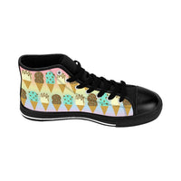 Double Scoop Ice Cream Cones Women's High-top Sneakers