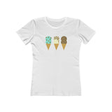 Double Scoop Ice Cream Cones Women's Boyfriend Tee