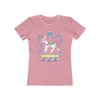 Carousel Unicorn Women's Boyfriend Tee