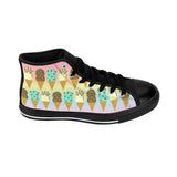 Double Scoop Ice Cream Cones Men's High-top Sneakers