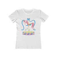 Carousel Unicorn Women's Boyfriend Tee