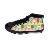 Double Scoop Ice Cream Cones Women's High-top Sneakers