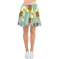 Double Scoop Ice Cream Cones Skater Skirt