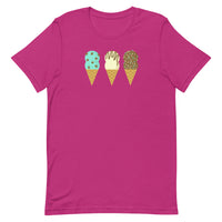 Double Scoop Ice Cream Cones Unisex T-Shirt