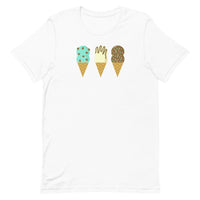 Double Scoop Ice Cream Cones Unisex T-Shirt