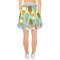 Double Scoop Ice Cream Cones Skater Skirt